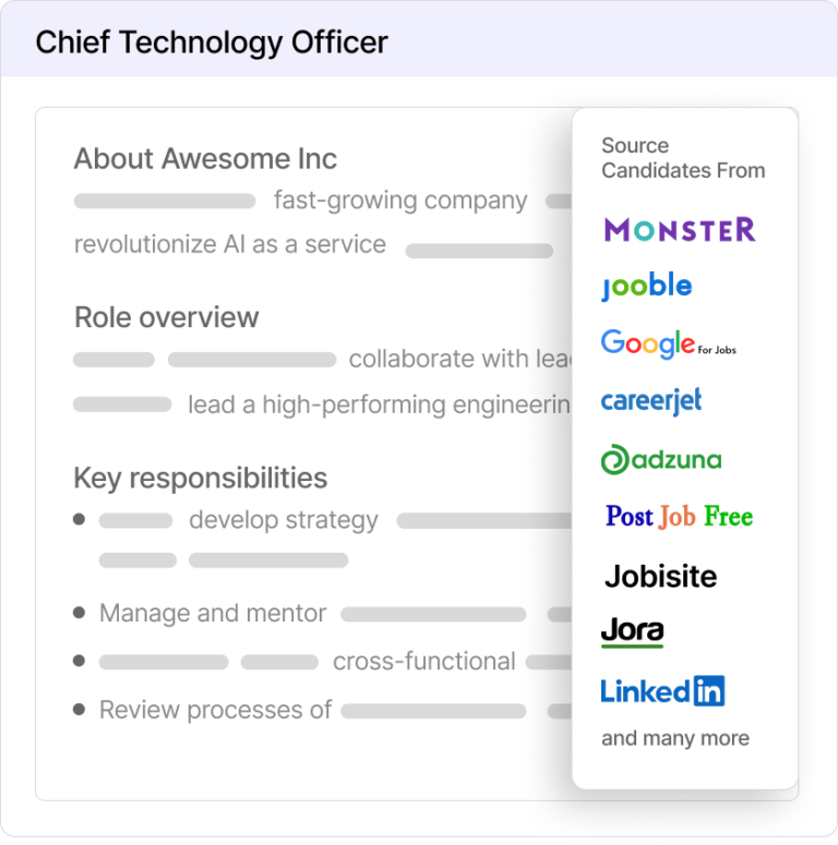 Multiplatform job posting in Tacitbase for HR